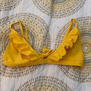 Yellow ruffle Kai lani top
